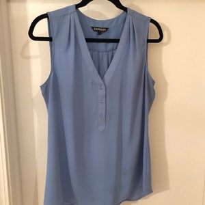 Light Blue Sleeveless Blouse from Express